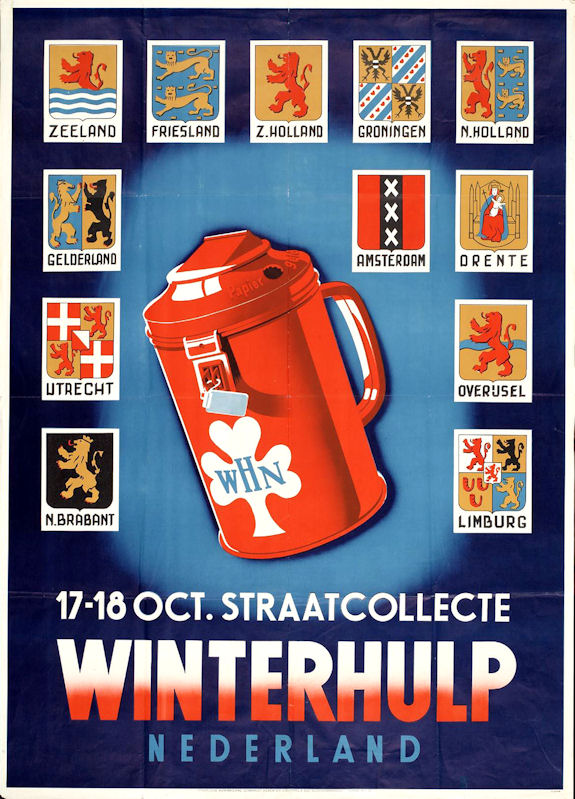 Winterhulp provinciën poster bew