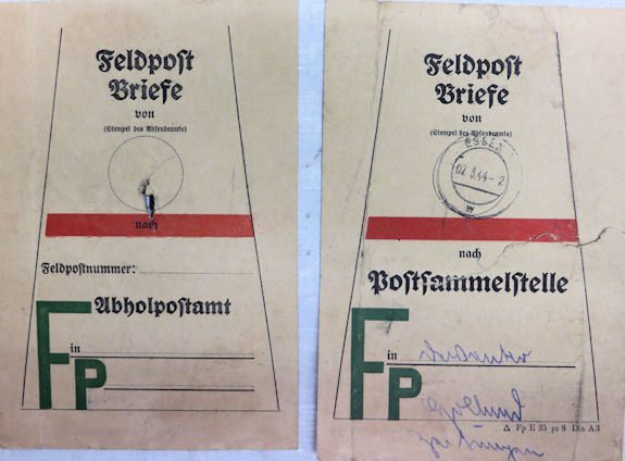 Feldpost label coll.zweverink zutphen 575