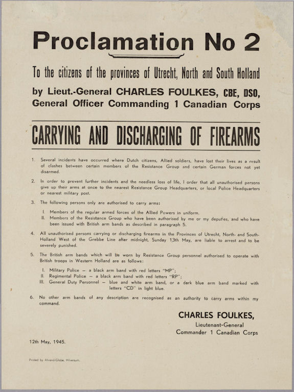 Proclamation 12-5-1945 bew