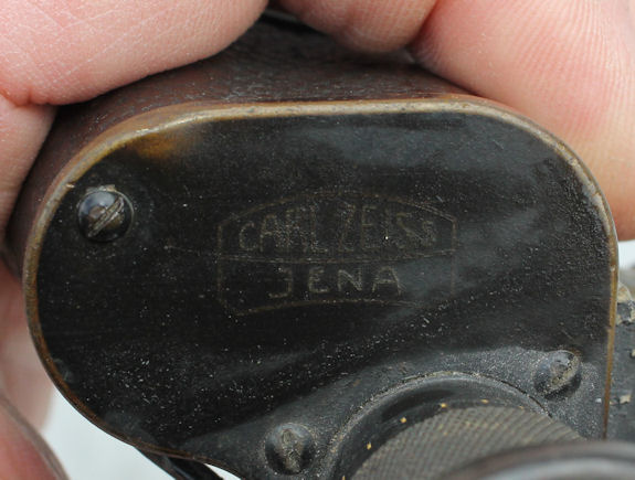 Verrekijker Carl Zeiss militair linker opschrift merk 575