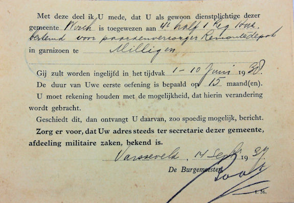 DNB G.J. Colenbrander 1936 functie toekenning