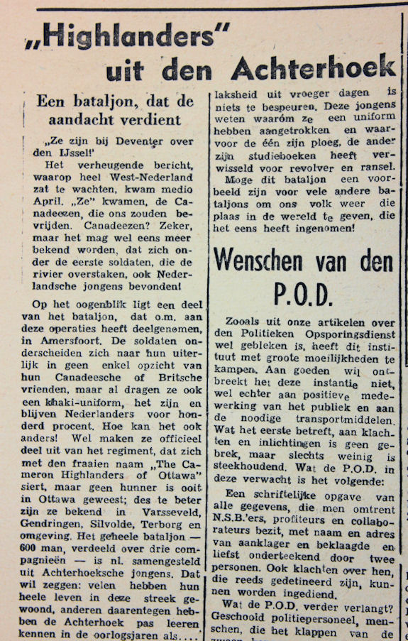 DNB G.J. Colenbrander krant 1